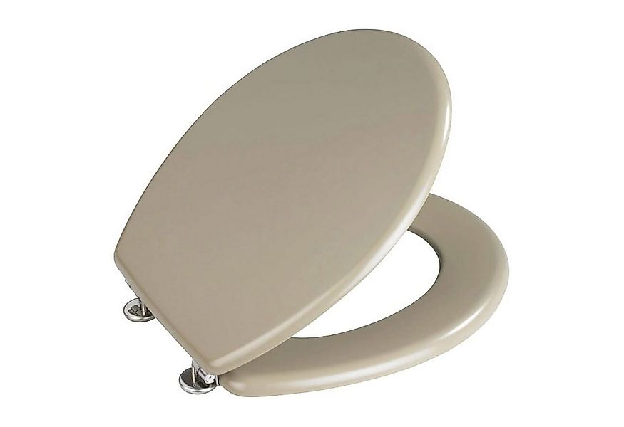 WENKO WC-Sitz WC Toiletten SitzToilettensitz, MDF Sandbeige Matt günstig online kaufen