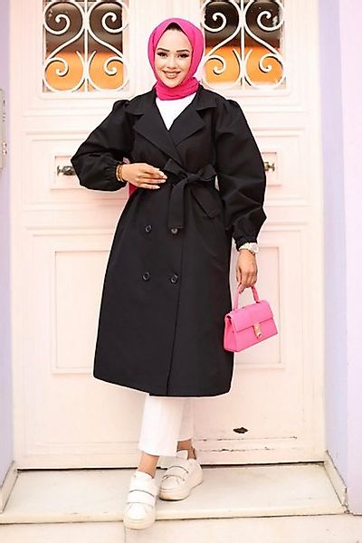 MİSSKAYLE Trenchcoat Gefalteter Schulter Trenchcoat günstig online kaufen