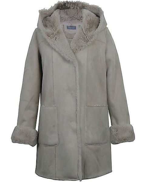 White Label Wintermantel Fake-Fur-Mantel mit Kapuze günstig online kaufen