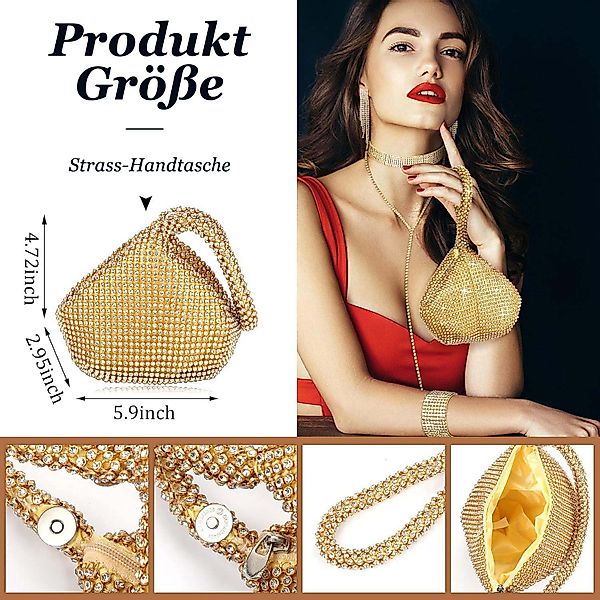 Coonoor Schmuckset 4-teiliges Damen Kristall Schmuckset, günstig online kaufen