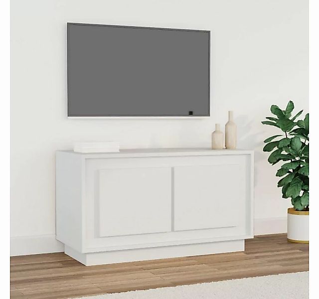 furnicato TV-Schrank Weiß 80x35x45 cm Holzwerkstoff günstig online kaufen