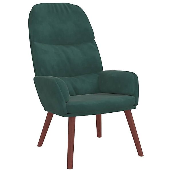 vidaXL Sessel Relaxsessel Dunkelgrün Samt (1-St) günstig online kaufen
