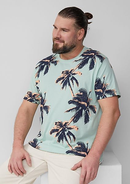 s.Oliver Kurzarmshirt T-Shirt aus Baumwolle mit günstig online kaufen
