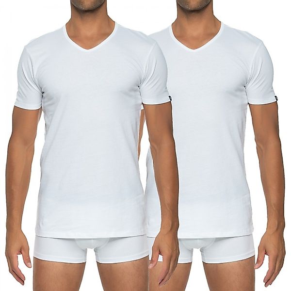 PUMA T-Shirt, (2er-Pack), Rundhalsausschnitt, Kurzarm, Regular Fit, elastis günstig online kaufen