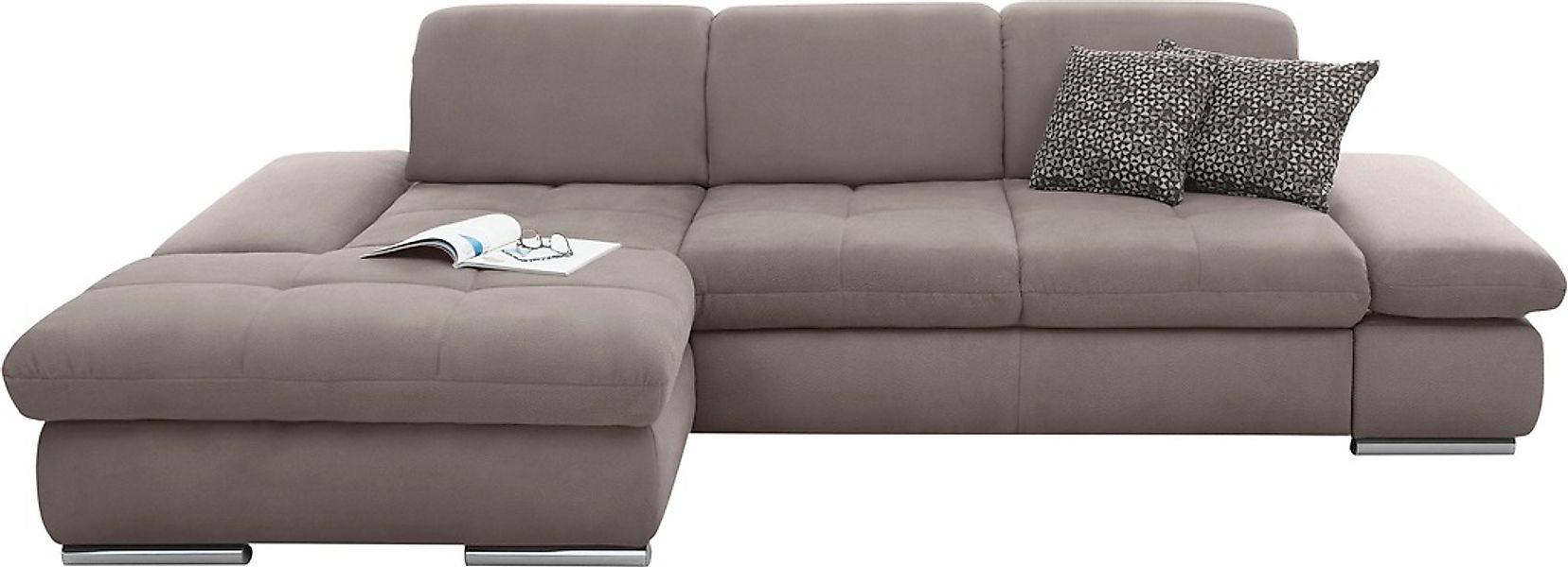 set one by Musterring Ecksofa »SO4100 V« mit verstellbaren Kopfteilen, wahl günstig online kaufen