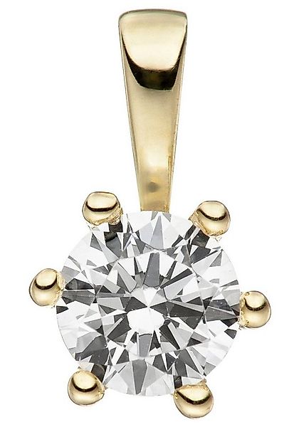 JOBO Kettenanhänger Anhänger mit Zirkonia, 333 Gold günstig online kaufen