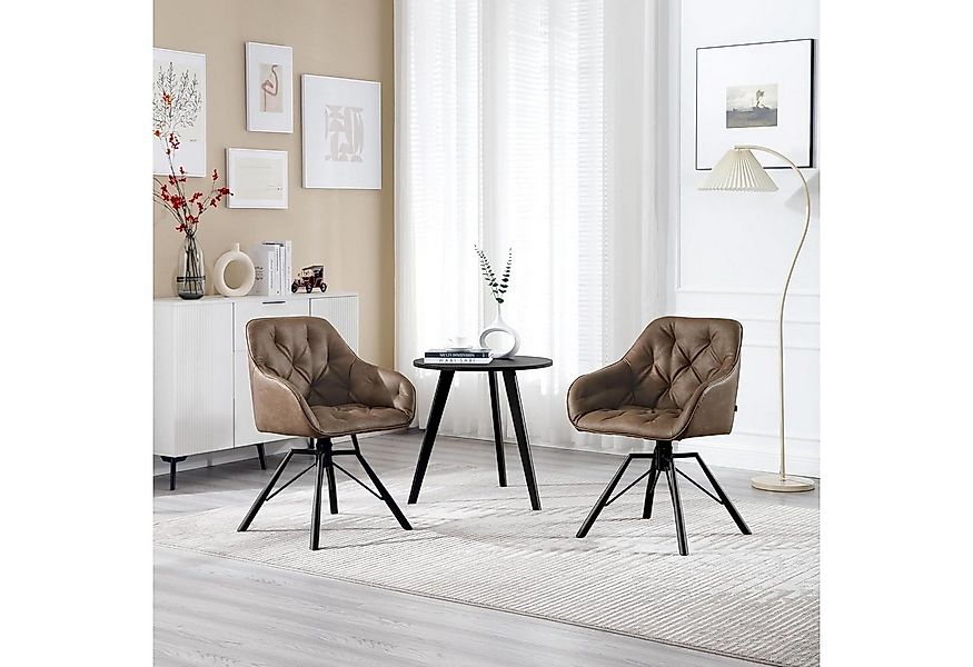 Woltu 4-Fußstuhl (6 St), drehbar, Esszimmerstuhl für Esszimmer Küche Wohnzi günstig online kaufen