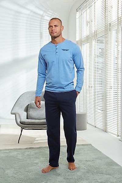 AUTHENTIC LE JOGGER Pyjama "Schlafanzug für Herren", (2 tlg., 1 Stück), mit günstig online kaufen