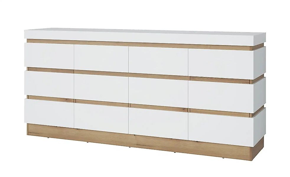 Sideboard  Caorle ¦ weiß ¦ Maße (cm): B: 201 H: 93 T: 45.0 Kommoden & Sideb günstig online kaufen