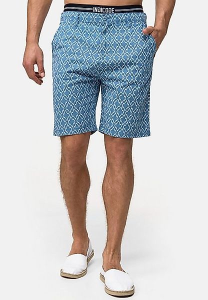 Indicode Chinoshorts Apostolis mit geometrischen Muster günstig online kaufen