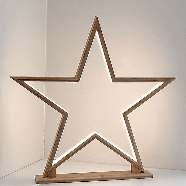 Spetebo LED Stern LED Lampe STERN 33 cm - Modell: groß, 2, LED, warmweiß, T günstig online kaufen
