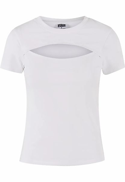 URBAN CLASSICS T-Shirt "Urban Classics Ladies Short Cut Out Tee" 1 Stk. günstig online kaufen
