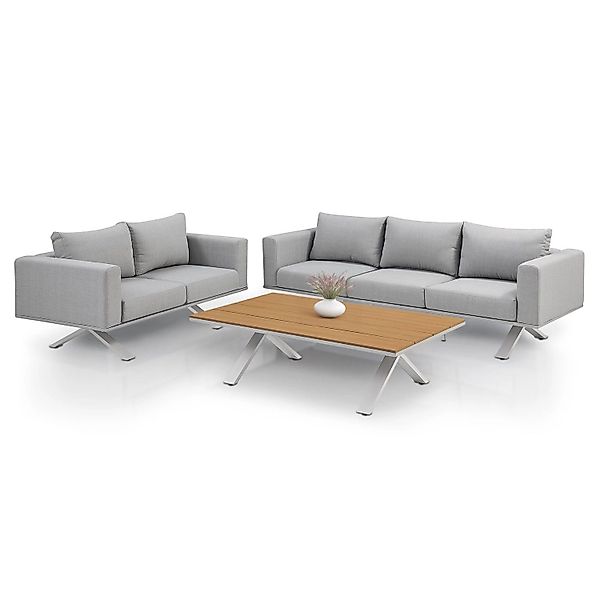Juskys Gartenlounge-Set Alexandria, (3-tlg), Premium Gartenmöbel günstig online kaufen