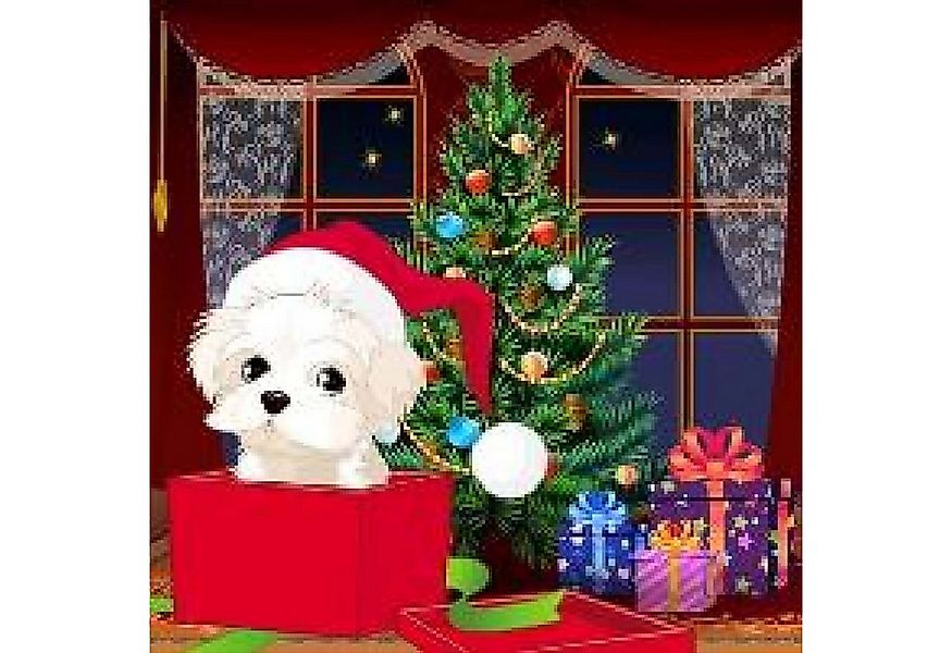 LaCute Malen nach Zahlen 5d Diamond Painting Weihnacht Hund Malen nach Zahl günstig online kaufen