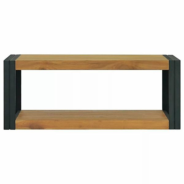 vidaXL Wand-Badregal 90x45x35 cm Massivholz Teak Modell 1 günstig online kaufen