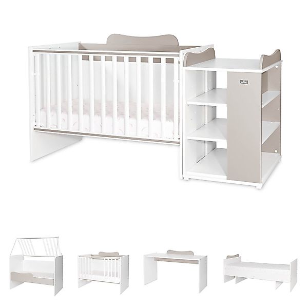 Lorelli Komplettbett Babybett Multi, Jugendbett, Schreibtisch, günstig online kaufen