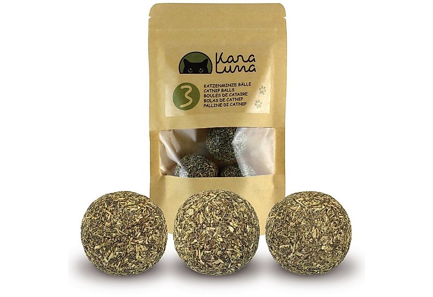 KaraLuna Tier-Beschäftigungsspielzeug 3x Katzenminze Bälle I Catnip Balls M günstig online kaufen