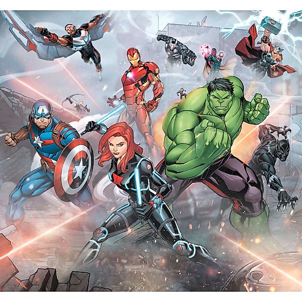 Komar Vliesfototapete Avengers Street Revenge 300 cm x 280 cm günstig online kaufen