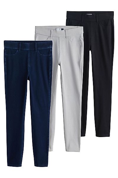 Next Jeansleggings Lange Denim-Leggings, 3er-Pack, Kurzgröße (3-tlg) günstig online kaufen