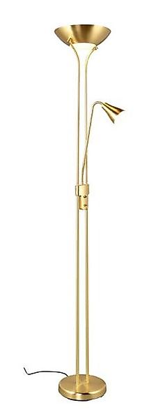 Stehleuchte 2xE27 1XE14 Metall Messing Matt / Glas Frost Ø ca. 28 cm ca. 18 günstig online kaufen