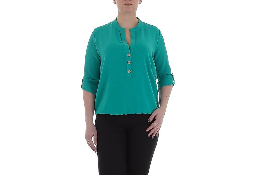Ital-Design Crinklebluse Damen Elegant (85915884) Bluse in Grün günstig online kaufen