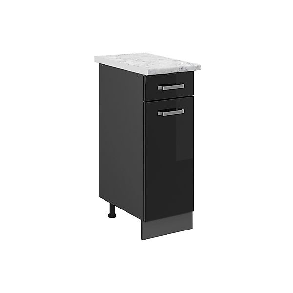Vicco Schubladenschrank R-Line Schubladenschrank für die Küche Schwarz Hoch günstig online kaufen