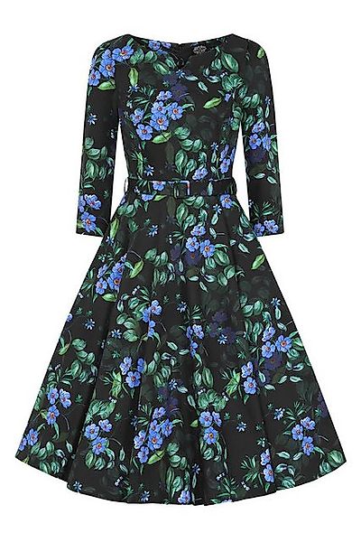 Hearts & Roses London A-Linien-Kleid Amira Floral Swing Retro Vintage Blume günstig online kaufen