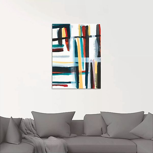 Artland Glasbild »Bücherregal I«, Muster, (1 St.), in verschiedenen Größen günstig online kaufen