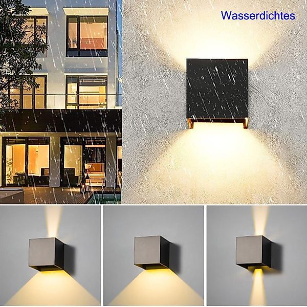 WILGOON Wandleuchte 10W LED Wandlampe Aussen günstig online kaufen