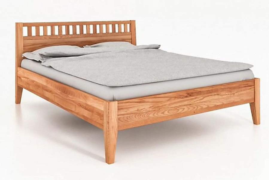 byoak Bett ODYS 80 x 200 aus Massivholz, mit Holzkopfteil, Naturgeölt günstig online kaufen