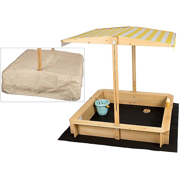 needs&wants® Sandkasten mit Dach Abdeckung Boden günstig online kaufen