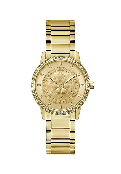 Guess Quarzuhr PETAL, (1-tlg), Quarz-Analoguhr günstig online kaufen