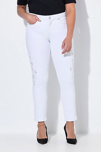 MIAMODA Regular-fit-Jeans Skinny-Jeans Slim Fit Stickerei 5-Pocket günstig online kaufen