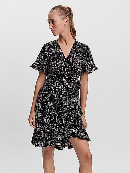 Vero Moda Shirtkleid Kurzes Wickel Kleid mit Rüschen VMHENNA (kurz) 5757 in günstig online kaufen