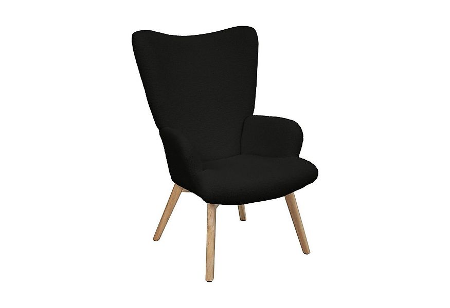 SVITA Sessel OLAV, Ohrensessel,Stillsessel,Holzbeine,Teddybouclé Bezug günstig online kaufen