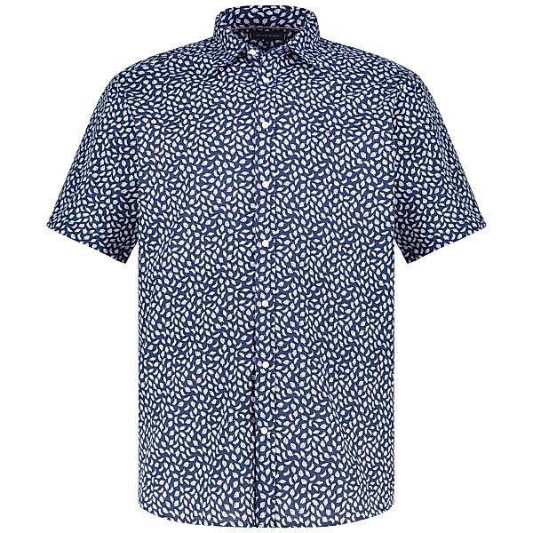 Tommy Hilfiger Freizeithemd mit Leinen Farbe blau Größe: 3XL günstig online kaufen