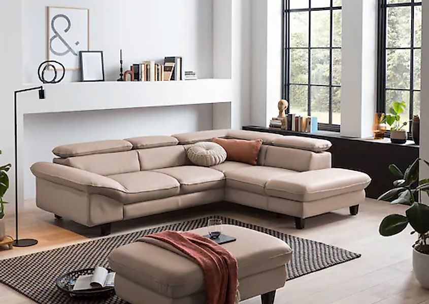 Home affaire "Pilot L-Form" mit Kopfteilverstellung, wahlweise mit Bettfunk günstig online kaufen