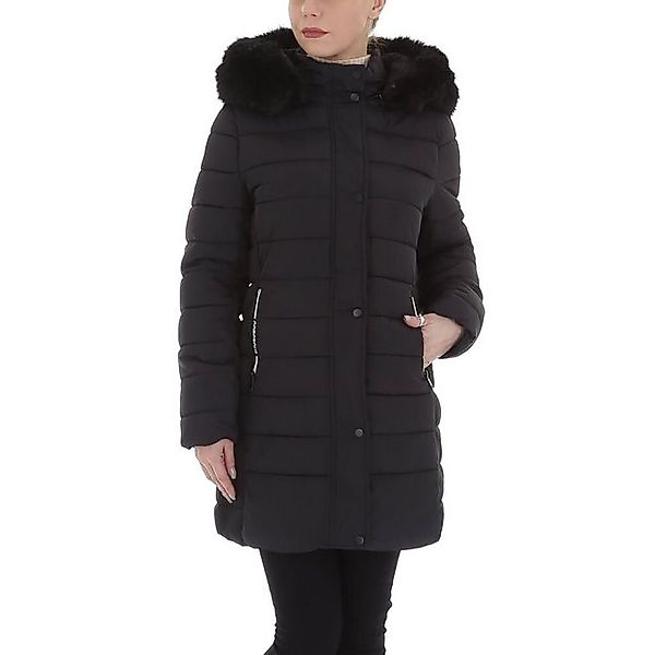 Ital-Design Steppjacke Damen Freizeit Kapuze (abnehmbar) Gefüttert Mantel i günstig online kaufen