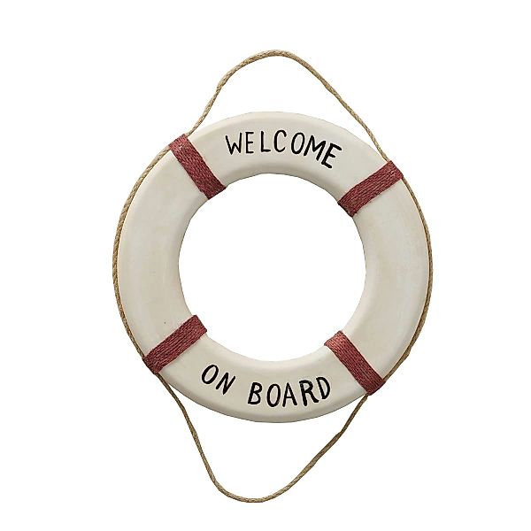 Meinposten Wanddekoobjekt Wandbild Rettungsring Maritim rot günstig online kaufen