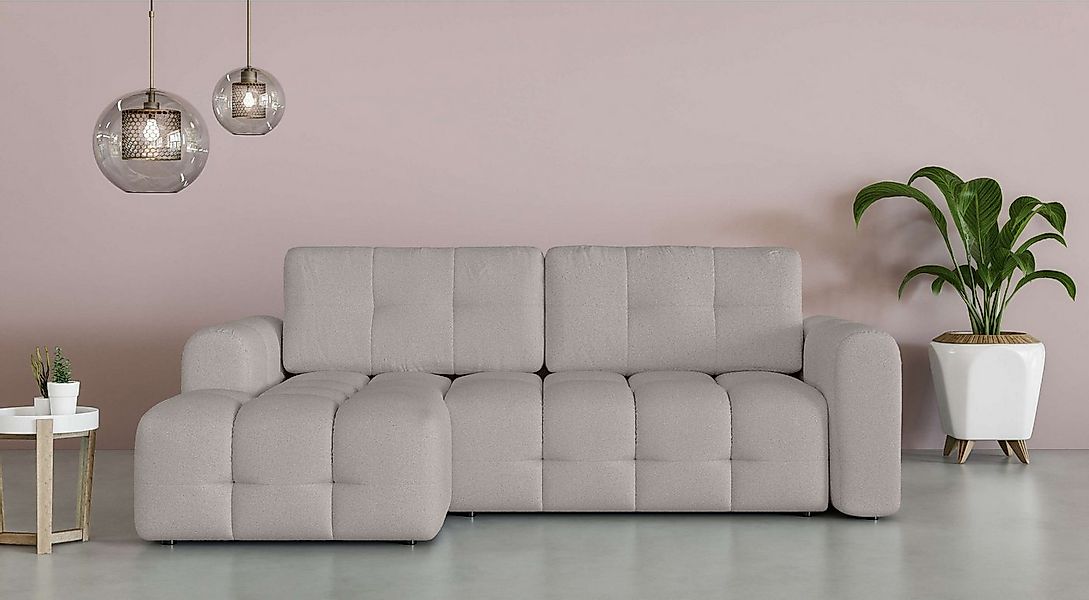 INOSIGN Ecksofa Manilla, wahlweise mit Bettfunktion, B/T/H 265/170/91 cm, L günstig online kaufen