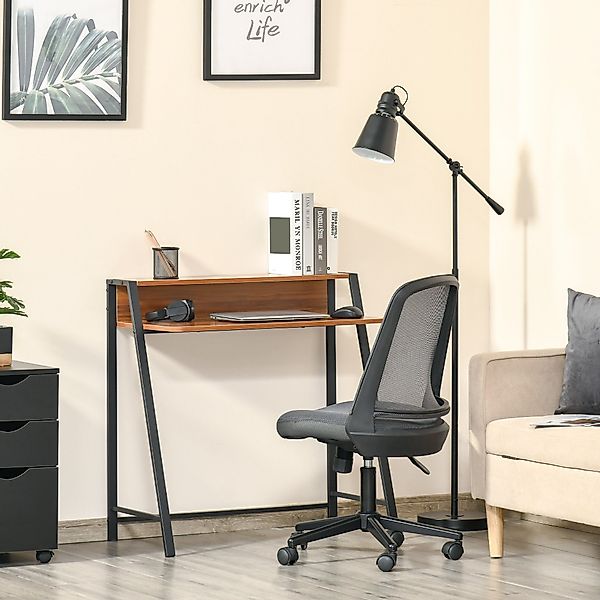HOMCOM Schreibtisch Schreibtisch in Walnuss-Optik günstig online kaufen