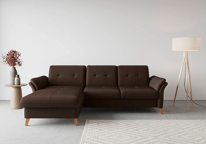 sit&more Ecksofa "Göteborg" Sitztiefenverstellung und Federkern, wahlweise günstig online kaufen