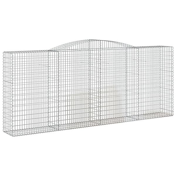 vidaXL Gabionen mit Hochbogen 8 Stk 400x50x160/180cm Eisen 1635418 günstig online kaufen