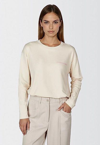 MARC AUREL Langarmshirt mit Frontprint günstig online kaufen