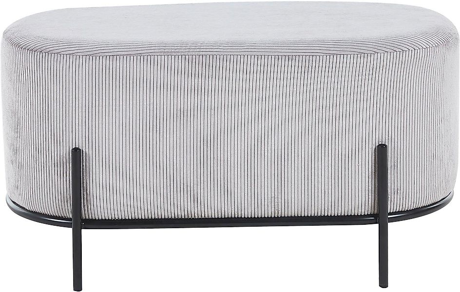 SalesFever Polsterhocker "Komfortabler Polsterhocker", mit Design-Gestell a günstig online kaufen