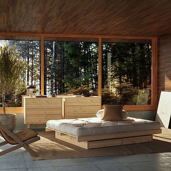 Karup Design Bettgestell »Kanso Bed, Stauraumbett, Bett mit oder ohne Schub günstig online kaufen