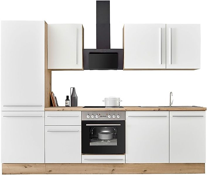 KOCHSTATION Küchenzeile »KS-Florida mit 38mm starker Arbeitsplatte« Breite günstig online kaufen