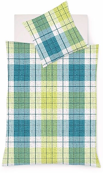 fleuresse Bettwäsche "Rio" 2 Stk. tlg. Feine buntgewebte Seersucker-Bettwäs günstig online kaufen
