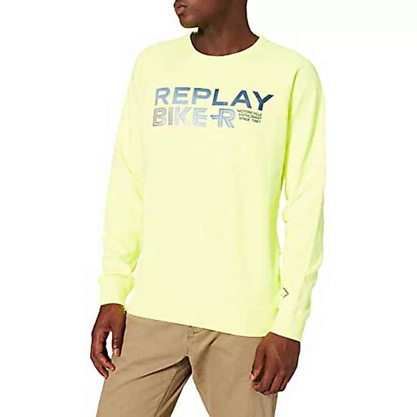 Replay M3521.000.22738d Sweatshirt 2XL Yellow Fluo günstig online kaufen