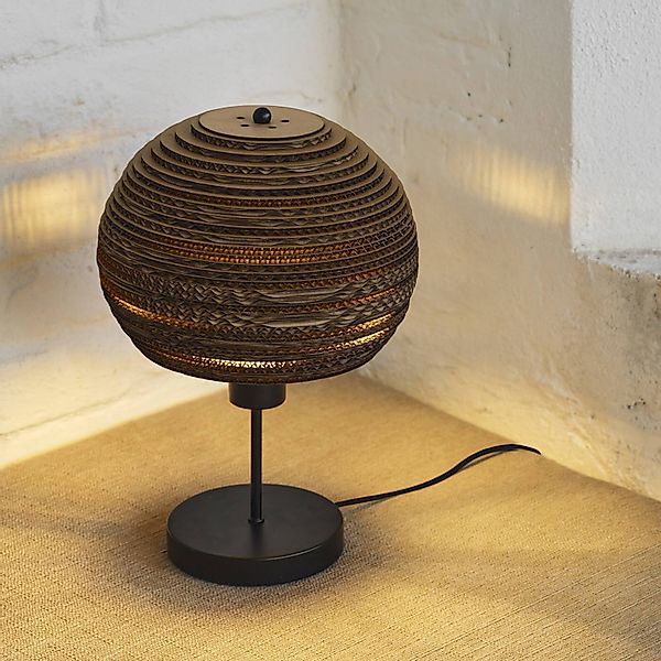 OSRAM Tischleuchte BALL, braun, Höhe 39 cm, Wellpappe, E27 günstig online kaufen
